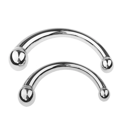 5858 Steel Anal Hook Ended Stainless Elegant Double 0725